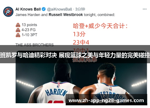 班凯罗与哈迪精彩对决 展现篮球之美与年轻力量的完美碰撞 班凯罗与哈迪精彩对决 展现篮球之美与年轻力量的完美碰撞